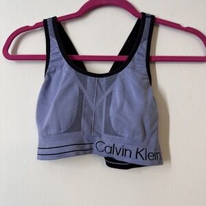 Reversible Sports Bra Black Purple Womens M Activewear Athleisure Sporty Core